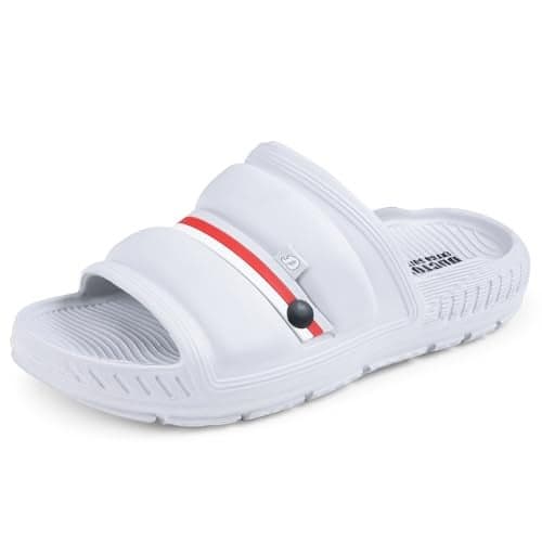 DOCTOR EXTRA SOFT Men's Classic Ultra Soft Sliders/Slippers with Cushion FootBed for Adult | Comfortable & Light Weight | Stylish & Anti-Skid | Waterproof & Everyday Flip Flops for Gents/Boys D-527