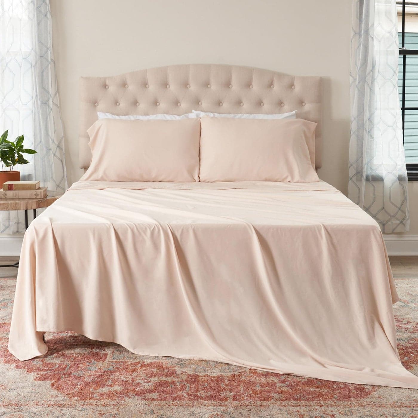 Northwest Ashford Home Essentials Bedding 3 Piece Twin Size Sheet Set Sand Dollar Taupe