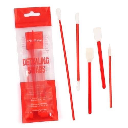 Maxshine Universal Detailing Swabs – Precision Cleaning Tools for Tight Areas, Vents, Emblems & Hard-to-Reach Spots – Lint-Free, Reusable Swabs for Interior & Exterior Car Detailing