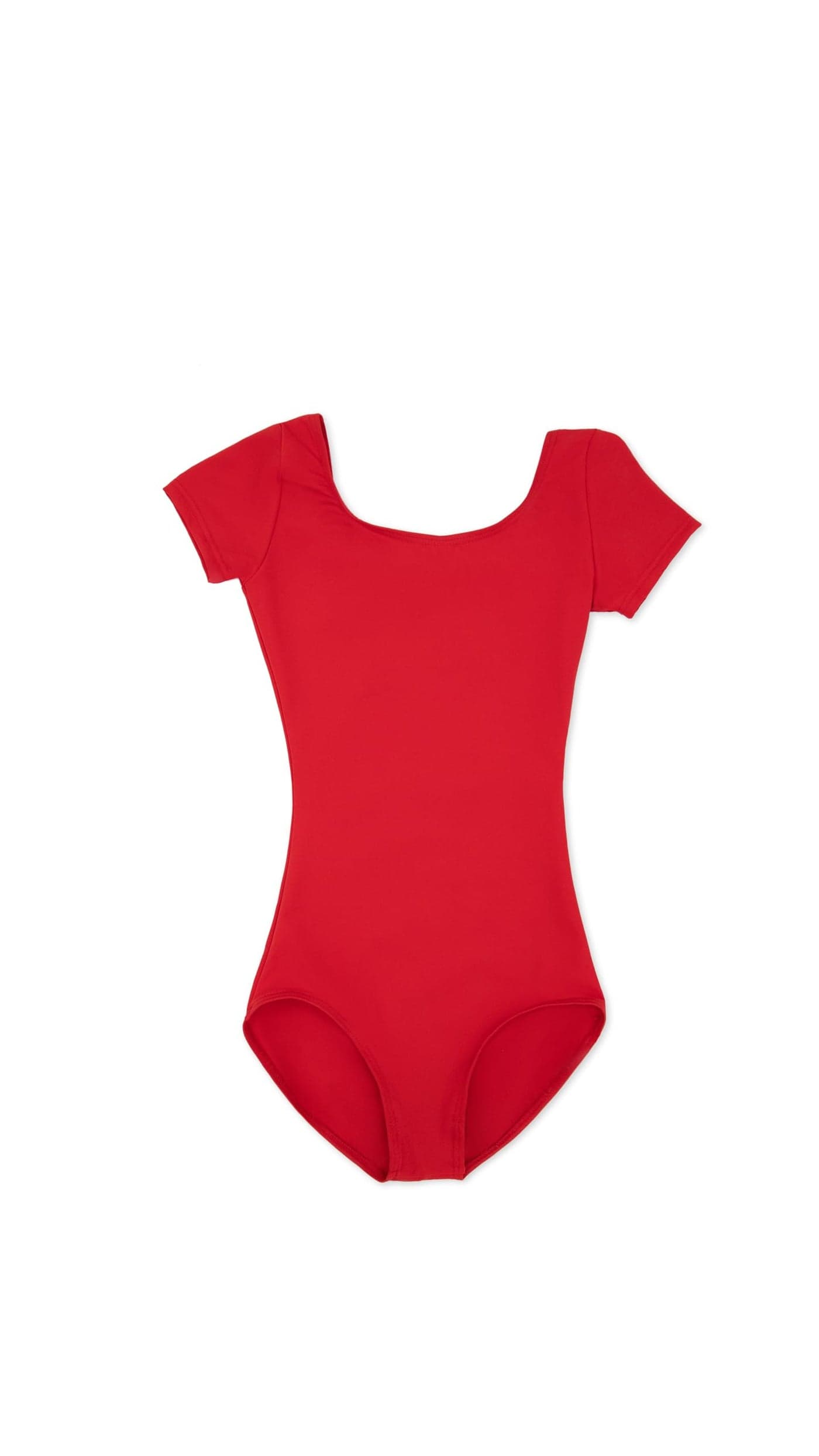 Capezio Short Sleeve Leotard - Girls, Red, Large
