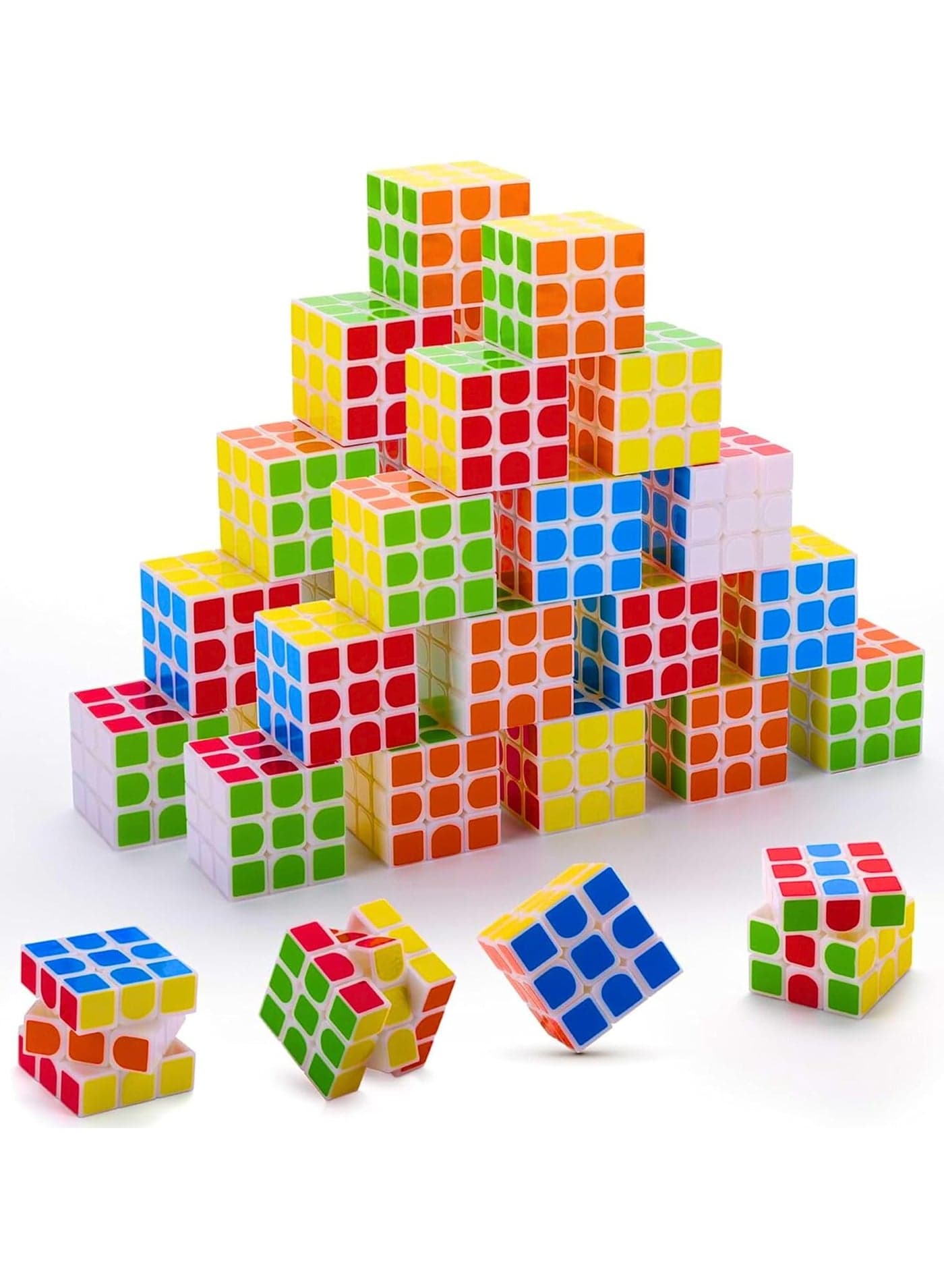 20-Pack Mini Cube Party Favors - Fun Puzzle Toys for Kids, Classroom Rewards, Birthday Goody Bag Fillers, Stress Relief Gifts, Brain Teasers, Travel Toys, and Office Desk Accessories