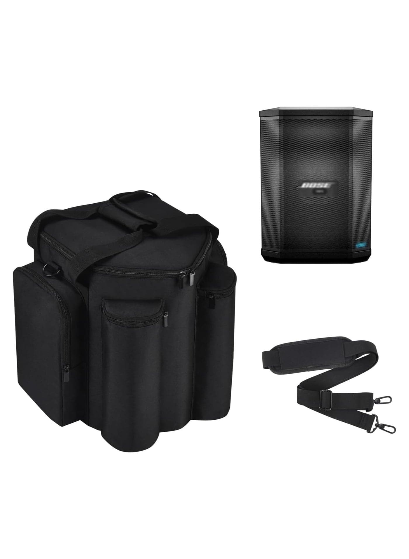 Travel case for Bose S1 Pro, soft carrying case compatible with BOSE S1 Pro portable Bluetooth speaker, speaker case with shoulder strap