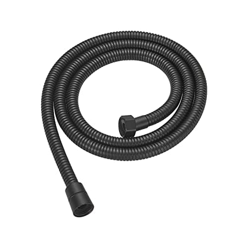RUMOSE 59 inches Shower Hose Water Plating Shower Head Extension Hose Replacement Extra Long Stainless Steel Shower Tube Attachment Flexible Handheld Shower Sprayer Hose, Matte Black