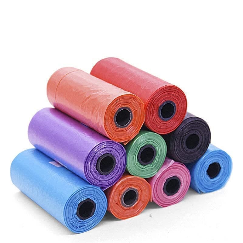 THE DDS STORE Pet Supplies Dog Poop Bags for Waste Refuse Cleanup, Doggy Roll Replacements for Outdoor Puppy Walking and Travel, Leak Proof and Tear Resistant, (15 Roll Total 225 Bags)