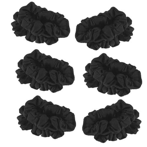 AccessHer Satin Scrunchies set Anti Breakage Hair Ties for women, girls, kids (Pack of 12)