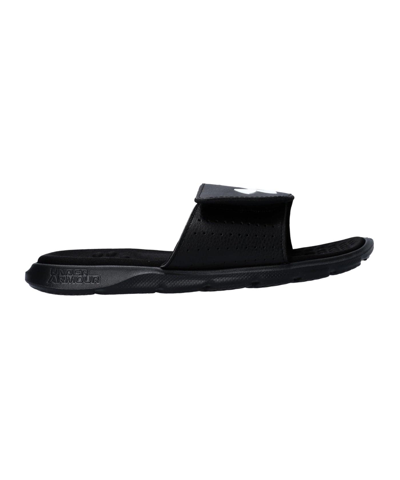 Under Armour Men's Ignite Pro Slide, (001) Black/Black/White, 8, US