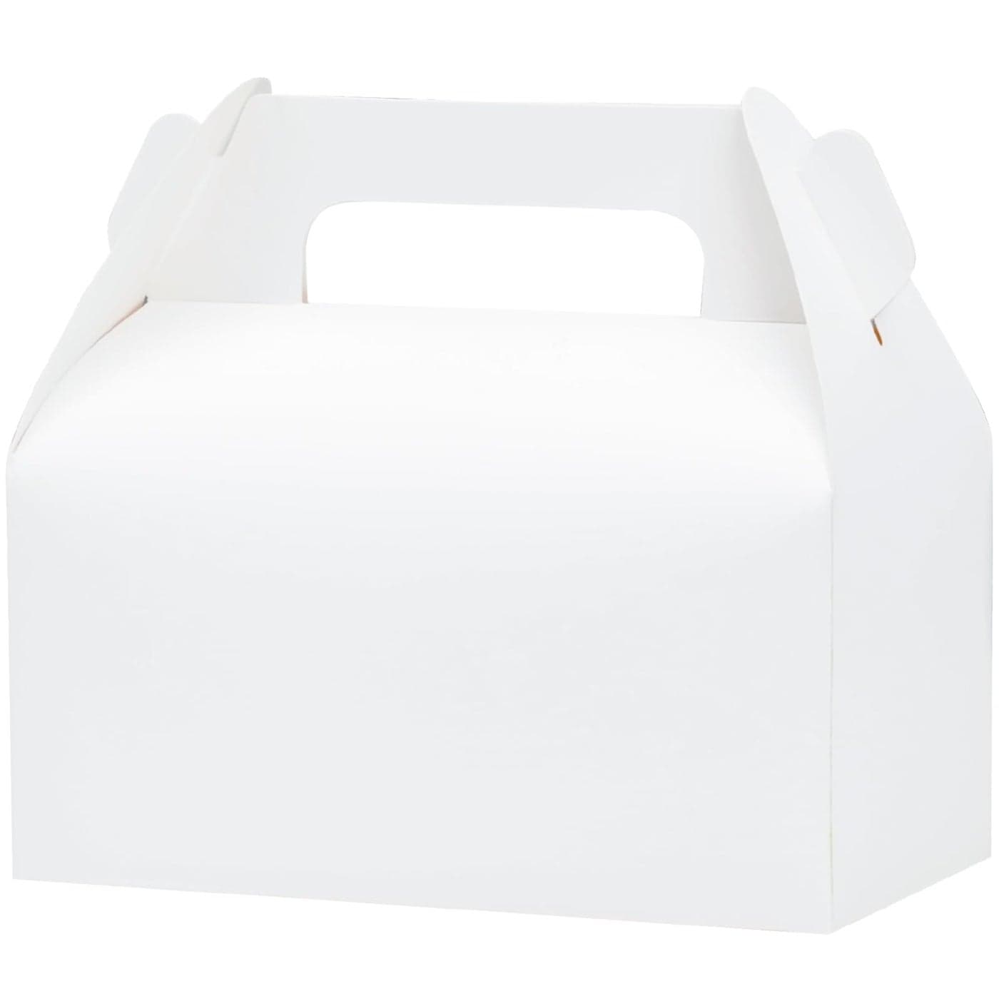 UnicoPak 30 Pack White Gable Treat Boxes Party Favor Boxes for Goodie Snacks Cookie Candy Toys Birthday Party Wedding Shower Holidays 65x35x4 Inches