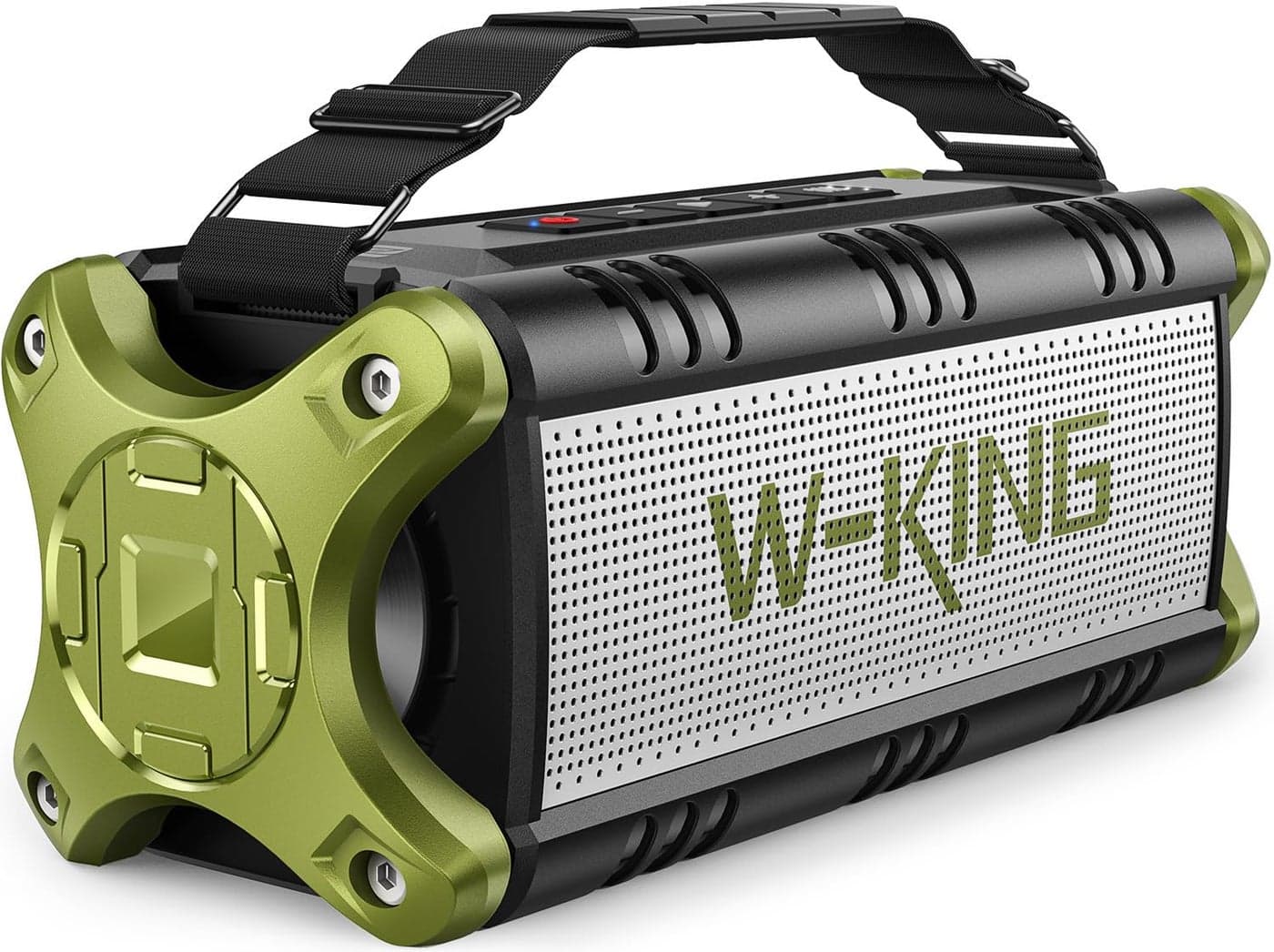 Bluetooth Speaker, 90W Max Outdoor Speaker, Loud Portable Speakers Wireless with 50W Deep Bass, Large Boombox Sound, IPX6 Waterproof, 40H, EQ, Dual Pairing, Subwoofer *2,TF, for Beach/Garage/Jobsite