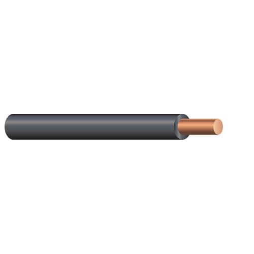 Southwire 11587383 50 ft. 12 Black Solid CU THHN Wire