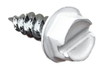 SCREWIT 8 x 12 White ColorMatched Gutter Downspout Zip Screws 14 Hex Head SelfPiercing RustResistant 500 Pack