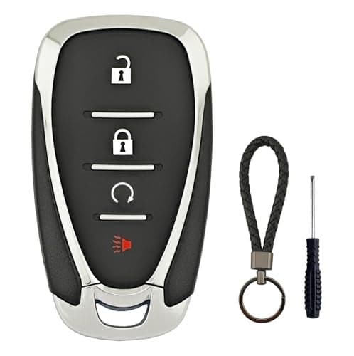 Replacement Key Fob Cover Shell Fits for Chevy Bolt 20172018 Equinox 20182020 Trax 20172020 Sonic 20182020 Volt 20162019 Cruze Keyless Entry Remote Control Key Fob Case with Keychain