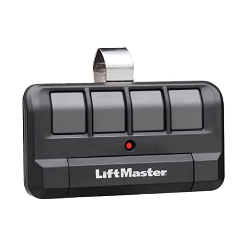 LiftMaster 894LT 4-Button Learning Garage Door Opener Remote Control - with Visor Clip - Use with myQ App - Works with Up to 4 Doors - Learning Remote Garage Door Opener - Sends a New Code - 1 Pack