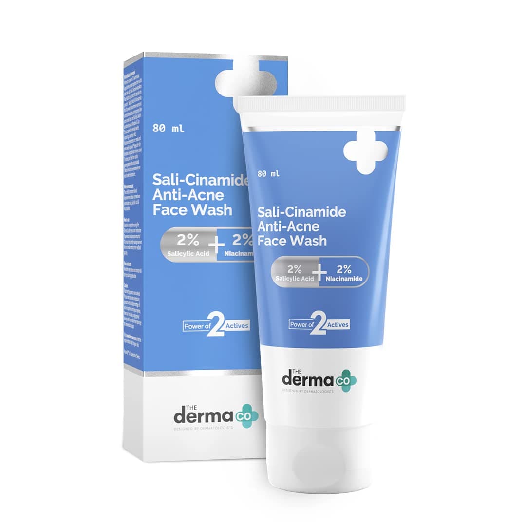 The Derma Co Face Wash with 2 Salicylic Acid and 2 Niacinamide SaliCinamide AntiAcne Face Wash 80ml
