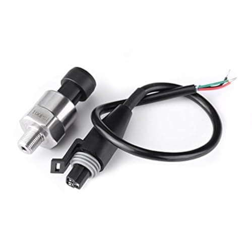 100 Psi Pressure Transducer Sensor Pressure Sensor 316 Stainless Steel Oil Pressure Transmitter for Oil Fuel Air Water 18 NPT Thread 100PSI