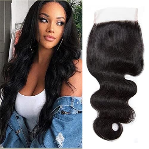 6x6 Hd Lace Closure Body Wave Human Hair Bleached Knots 6 6 Lace Closure Unprocessed Virgin Hair 150 Density 6x6 Closure Only Swiss Lace Hand Tied 6 x 6 Closure Pre Plucked with Baby Hair 10a 16 Inch