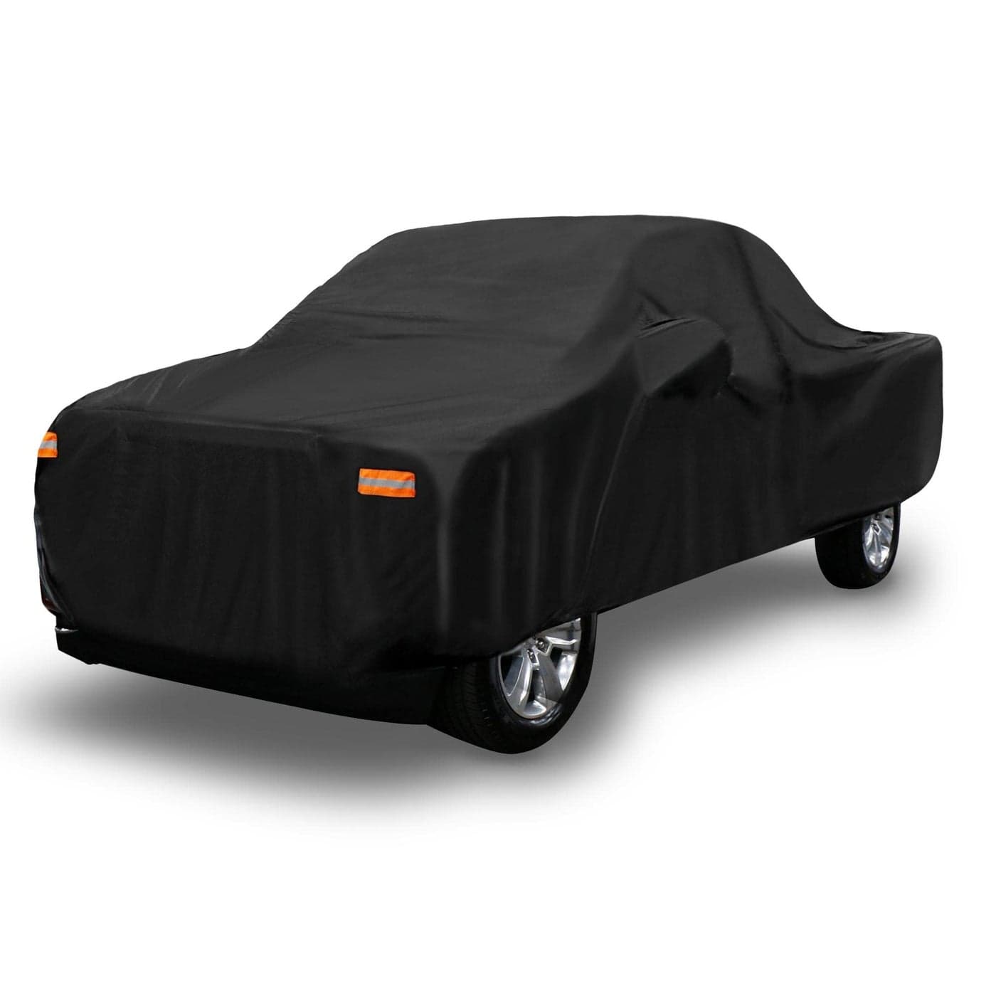 X AUTOHAUX Pickup Truck Cover for Ford F150 Regular Cab 8Ft Bed 2Door 0421 F350 Regular Cab 8 Foot Bed 2Door 0821 Outdoor Waterproof Sun Protection WDriver Door Zipper Black
