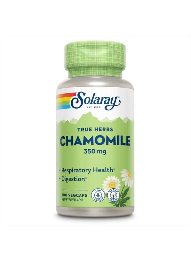 Chamomile, Soothing Support for Digestion, Respiratory Tract and Relaxation, 100 Servings, 100 VegCaps