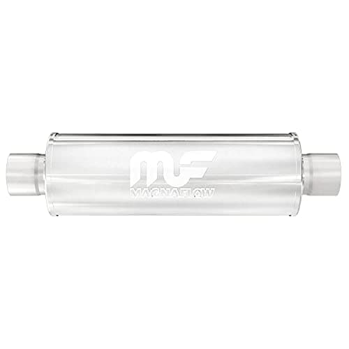 MagnaFlow Performance Muffler 10426: 2.5" Inlet/Outlet, Universal Fit, Stainless Steel