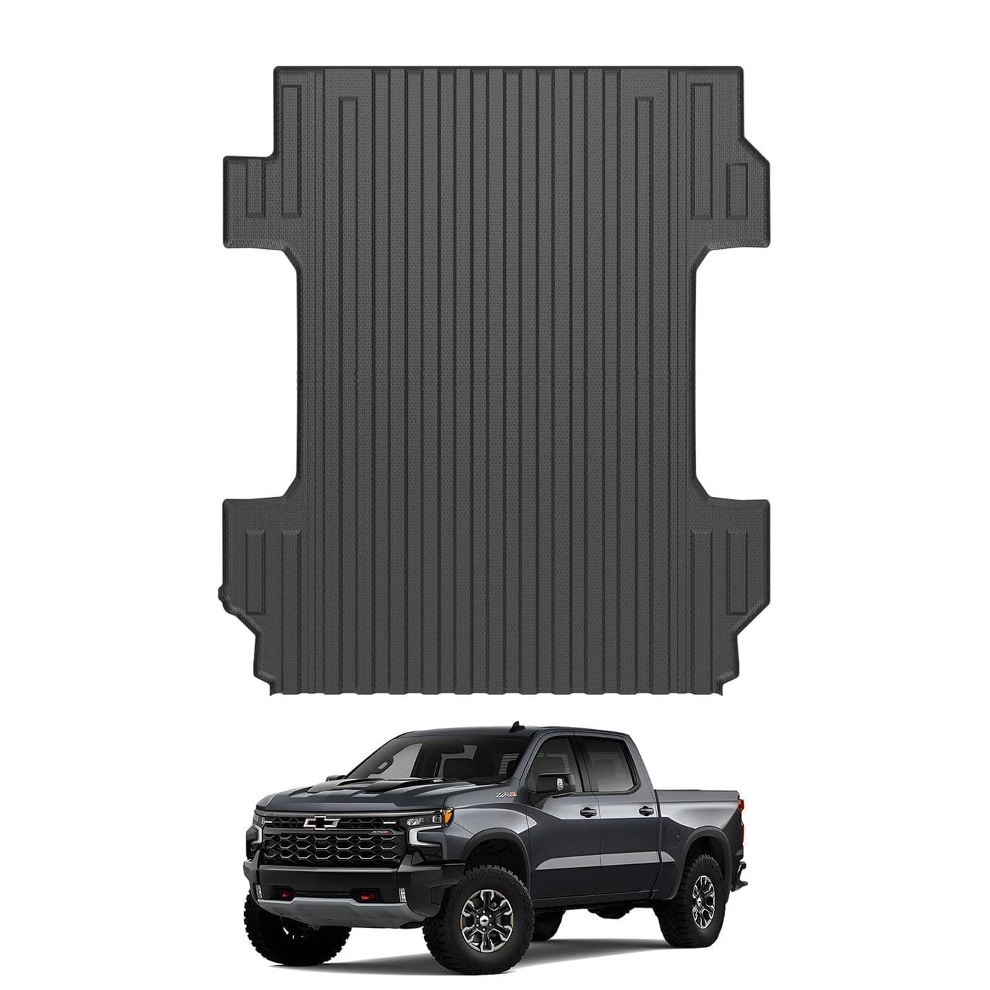 Ecarzo Truck Bed Mat Custom Fit for 20252019 Chevrolet SilveradoGMC Sierra 2500 3500 HD Accessories 68FT Bed Liner Pick Up Cargo Mat All Weather Protection TPE Heavy Duty Trunk Bed Mat