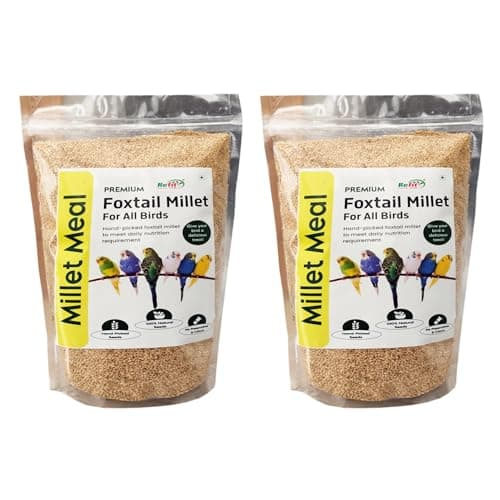 REFIT ANIMAL CARE Foxtail Millet for Birds | Kangni Seeds | Bird Food | 450 gm X 2 | Pack of 2