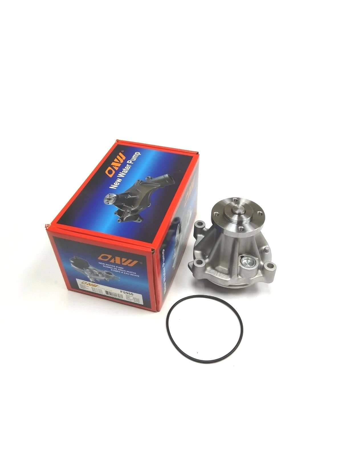 OAW F5950 Water Pump replaces Ford 4.6L-V8 on 1996 1997 1998 1999 2000 2001 2002 2003 2004 2005 2006 2007 2008 2009 Mustang (Tall; Hub Height 3.43") 98-02 Crown Victoria Grand Marquis Town Car