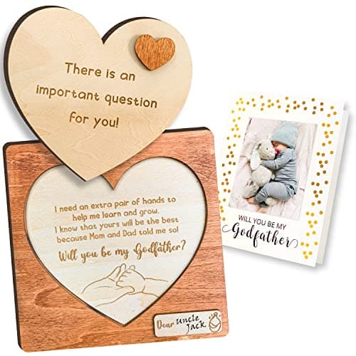 97 Decor Will You Be My Godfather Proposal Gifts - God Father's Proposal Gifts, Uncle Godfather Gifts from Godchild, Baptism Gift for God Father from Godson, God Dad Present Asking Card