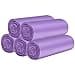 5 Rolls Small Trash Bags 100 Counts Durable 4 Gallon Small Garbage Bags for home office kitchen Bathroom Bedroom Trash Can linersPurple