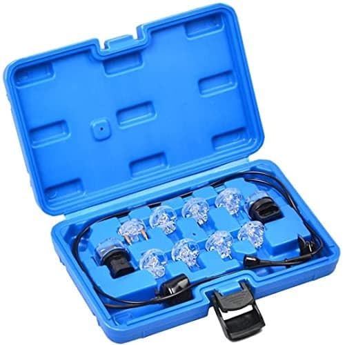 Noid Light Test Kit, Fuel Injector Tester Tool Noid Light Set, Fuel Light Fuel Injector Tester Kit (11-Piece)