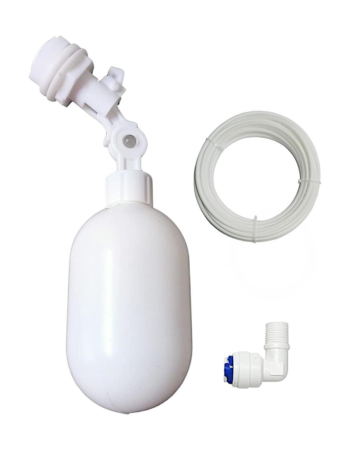 Aqualiquid Ro Plastic Float Ball Valve Shut Off Float And 3 Meter Pipe For for Aquarium, Water Tank, Aquariums, Aquaculture, RO System, Dispenser Pot (Float + 3 Meter Pipe + 1 Elbow)