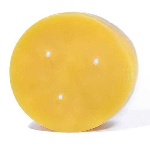 Bluecorn Beeswax 3-Wick Candle Refill, 100% Pure Natural Bees Wax, Yellow, Fragrance Free, Paraffin & Soy Free Candle Wax Refill, Clean Burning, Long Lasting, Home Decor, American Made, 10 Oz, 1 Count