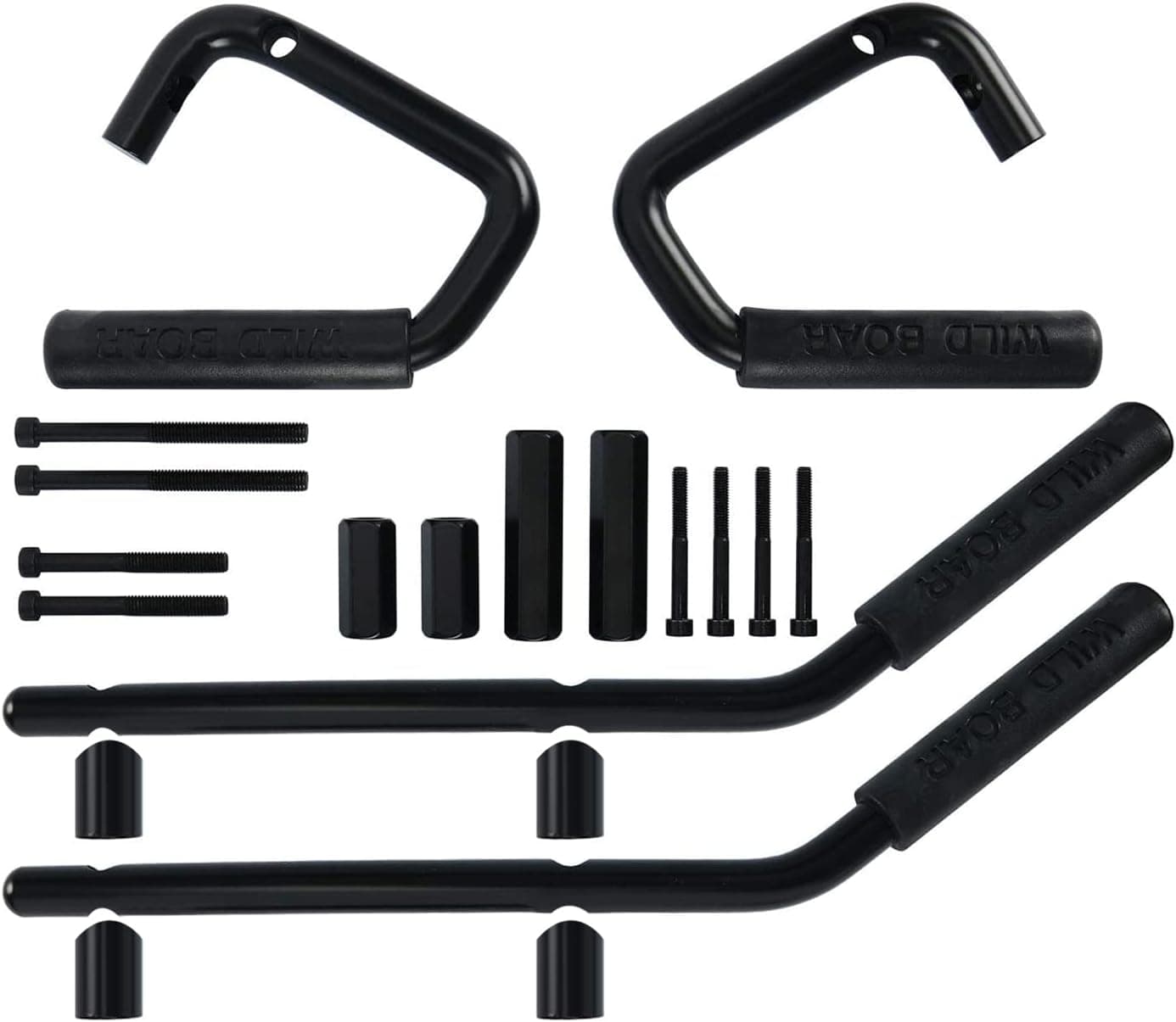 FreeTec Front and Rear Grab Handles Kit for Jeep Wrangler JK 2DR/4DR (2007-2017)