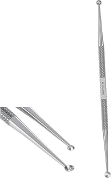 Suvorna Skinpal s50 Blackheads CleanerRemover Facial Comedone Extractor Made with Easy to Sterilize Surgical Grade Stainless Steel Comes with Instruction Free Faux Leather Carrying Pouch