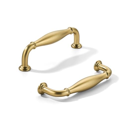 khtumeware 10 Pack 334inch96mm Hole Center Champagne Bronze Cabinet Pulls Solid HeavyDuty Honey Bronze Tradition Handles Hardware for Bathroom Dressers Pull cabinets
