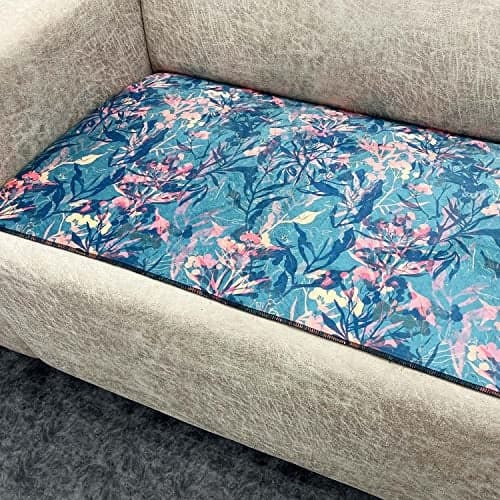 AMAZE ATTIRES Printed seat Cover for Sofa 7 Seater with Heavy Antiskid Backing & Easily Machine Washable Sofa seat Runner for Couch (22 X 68 Inch - 1 Piece, 22 X 48 Inch - 2 Piece) AASR001