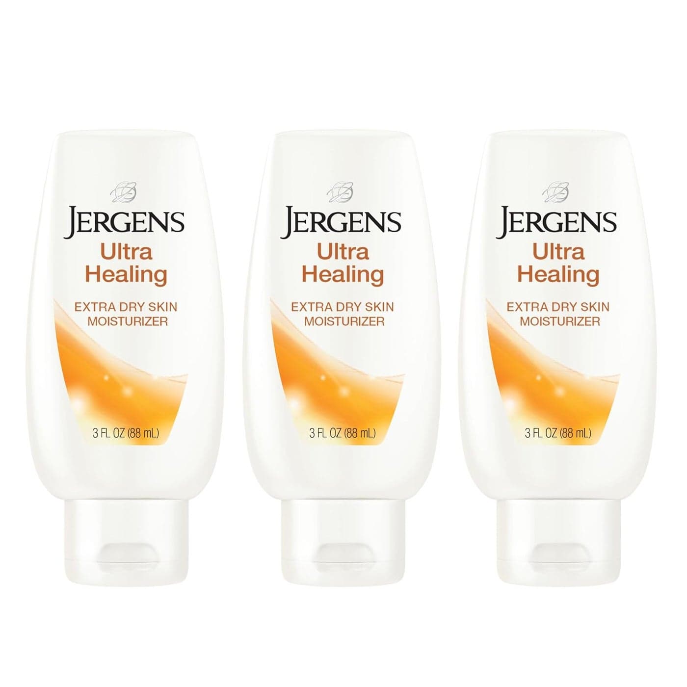 Jergens Ultra Healing Dry Skin Moisturizer Body and Hand Lotion for Long Lasting Skin Hydration with HYDRALUCENCE blend 3 Fl Oz Pack of 3