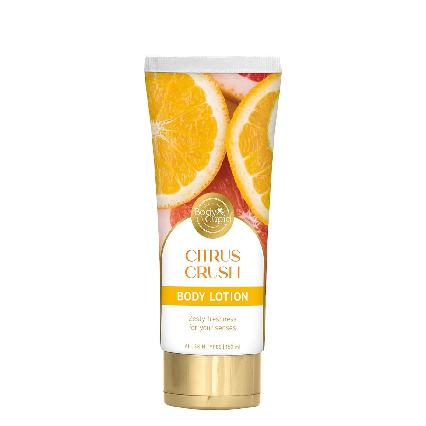 Body Cupid Citrus Crush Body Lotion Hydrating Refreshing Body Moisturizer with Zesty Citrus Extracts FastAbsorbing NonGreasy Formula 150ml