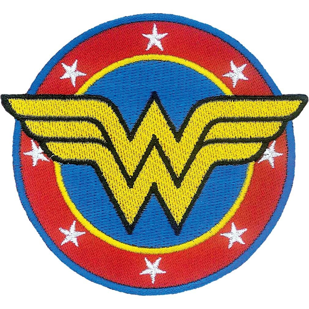 AtaBoy DC Comics Wonder Woman Logo Patch Iron On Patches Gifts Merchandise