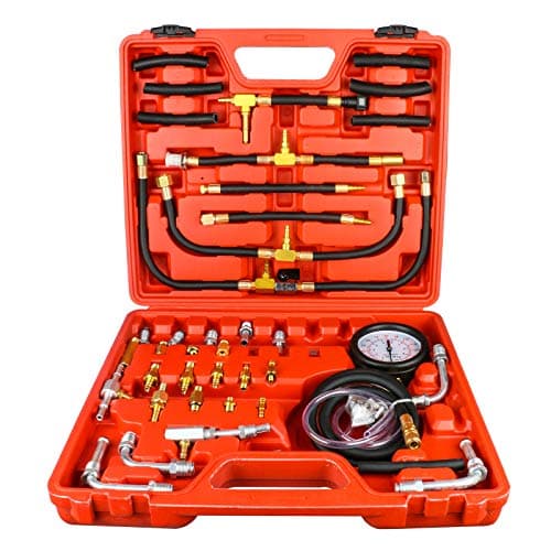Digital Fuel Injection Pressure Tester TU443 Multifunction Fuel System Pressure Gauge Fuel Injection Pressure Test Gauge for Petrol Engine Fuel Pressure Testers