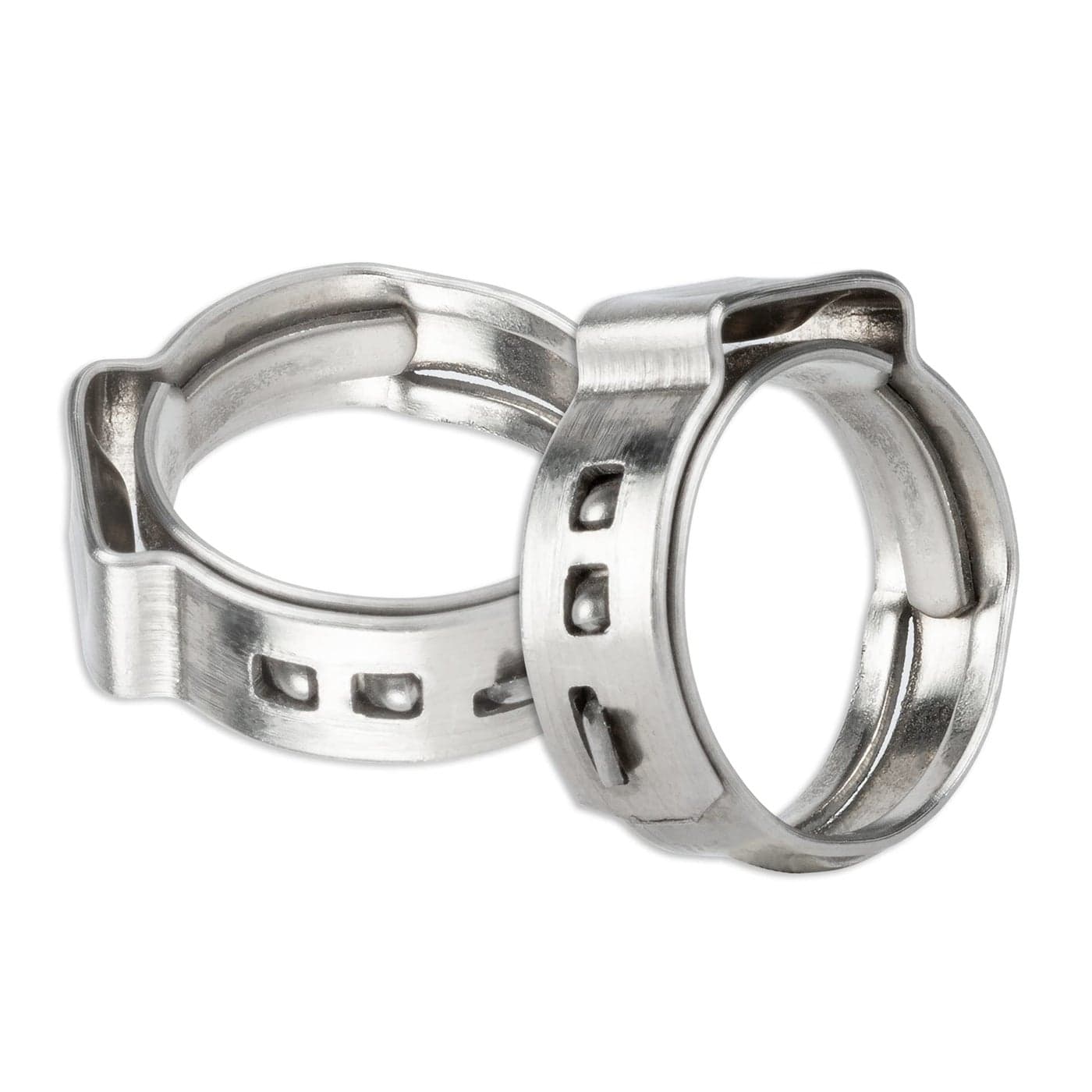Pex Clamps 50pcs 34 Inch 304 Stainless Steel Cinch Crimp Rings Pinch Clamps for PEX Tubing Pipe Fitting Connections