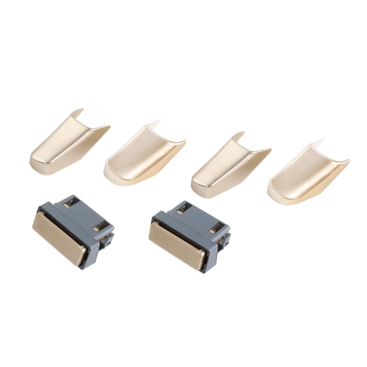 XYgdhqpt 2PCS Front Armrest Lid Latch Console Lock and 4 pcs of Door Pull Strap End Caps Compatible with 20032011 Lincoln Town Car End caps Armrest Lid Latch