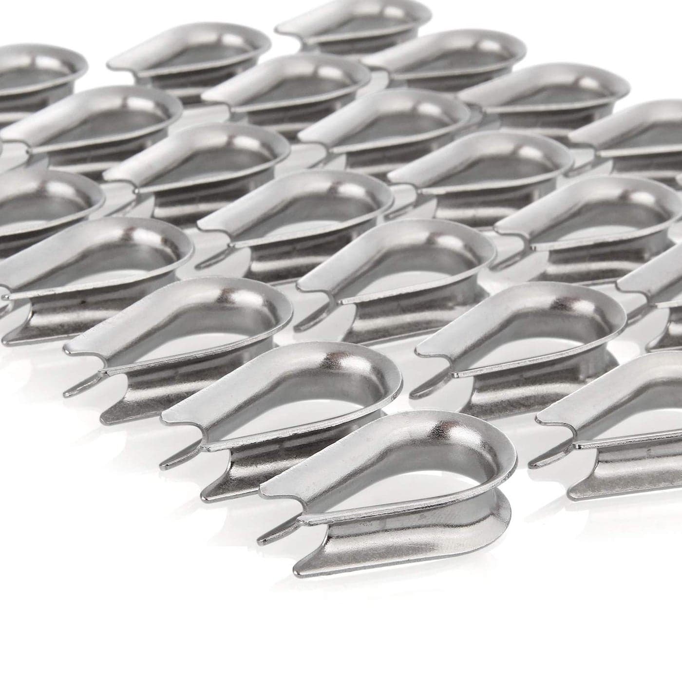 CBTONE 50 Pack M6 Stainless Steel Thimble for 14 Inch Diameter Wire Rope Cable Thimbles Rigging