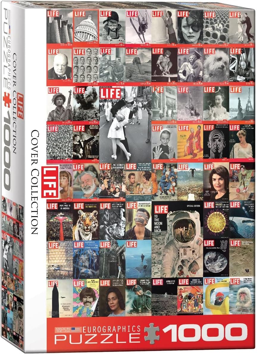 EuroGraphics The Life Cover Collection 1000 Piece Puzzle 60000819 Black
