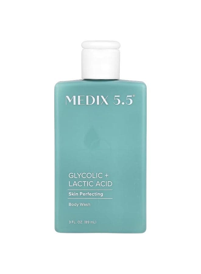 Medix 5.5, Body Wash, Skin Perfecting, Glycolic + Lactic Acid , 3 fl oz (89 ml)