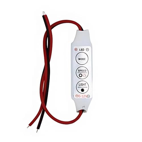 Autozap 3 Keys 12V Dimmer Single LED Strip Light Amplifier Controller 1 Pc