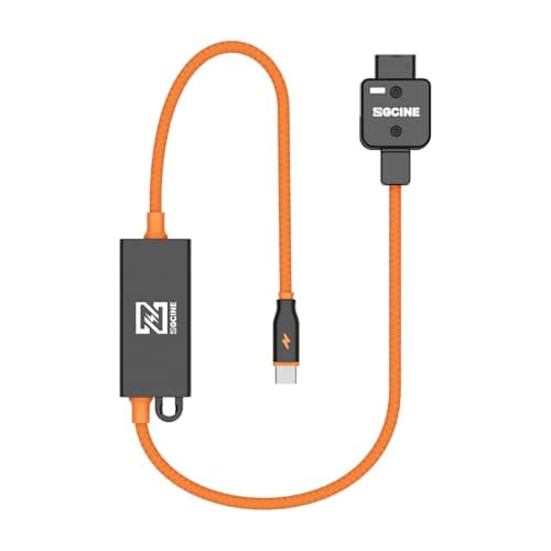 ZGCINE DTPD 20 DTap to USBC PD 2Way VMount Charger Braided Power Delivery Cable for VMount BatteryMirrorless Cameras Phones More