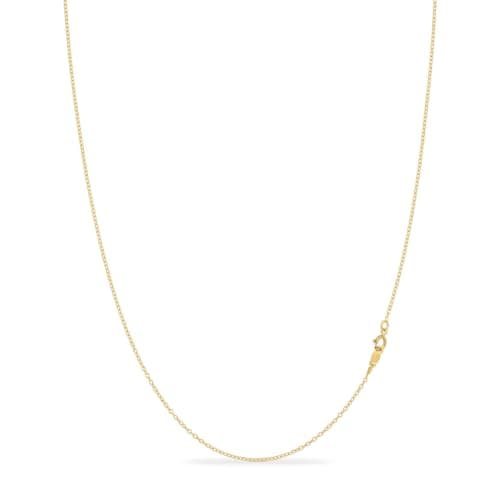 Kezef 1mm 925 Sterling Silver Necklace for Women | 16-36 inch long Silver, 18k Gold, Rose Gold Necklaces for Women - Made In Italy Real Cable Chain Jewelry | Dainty cadena de plata s925 para mujer