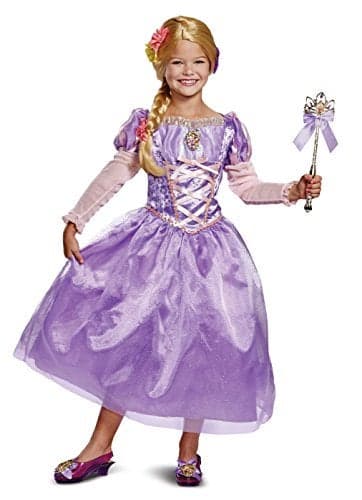 Disguise Disney Princess Rapunzel Tangled Deluxe Girls Costume Purple Size3T4T