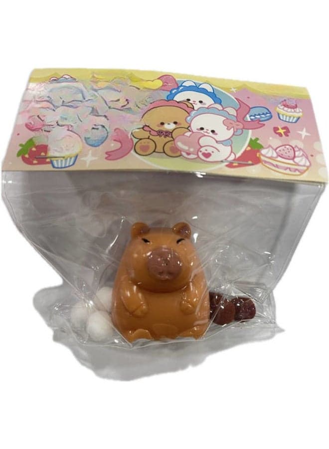 Pinch squishy anti stress fidget toy capybara design pack of 1