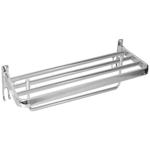 Pivalo 304 Grade Stainless Steel Folding Towel Rack Multipurpose Wall Mounted Hook Hanger Bar Shelf Bathroom Accessories and Fittings for Kitchen Washroom Wash Basin (Pack of 1)