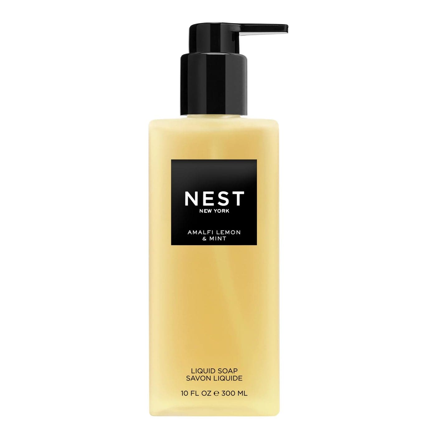 NEST New York Liquid Soap Amalfi Lemon Mint 10 fl oz Cleanses Nourishes Skin Approx 300 Pumps Per Bottle Gluten Free Cruelty Free